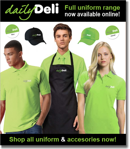 Shop Daily Deli uniform & accessories now!